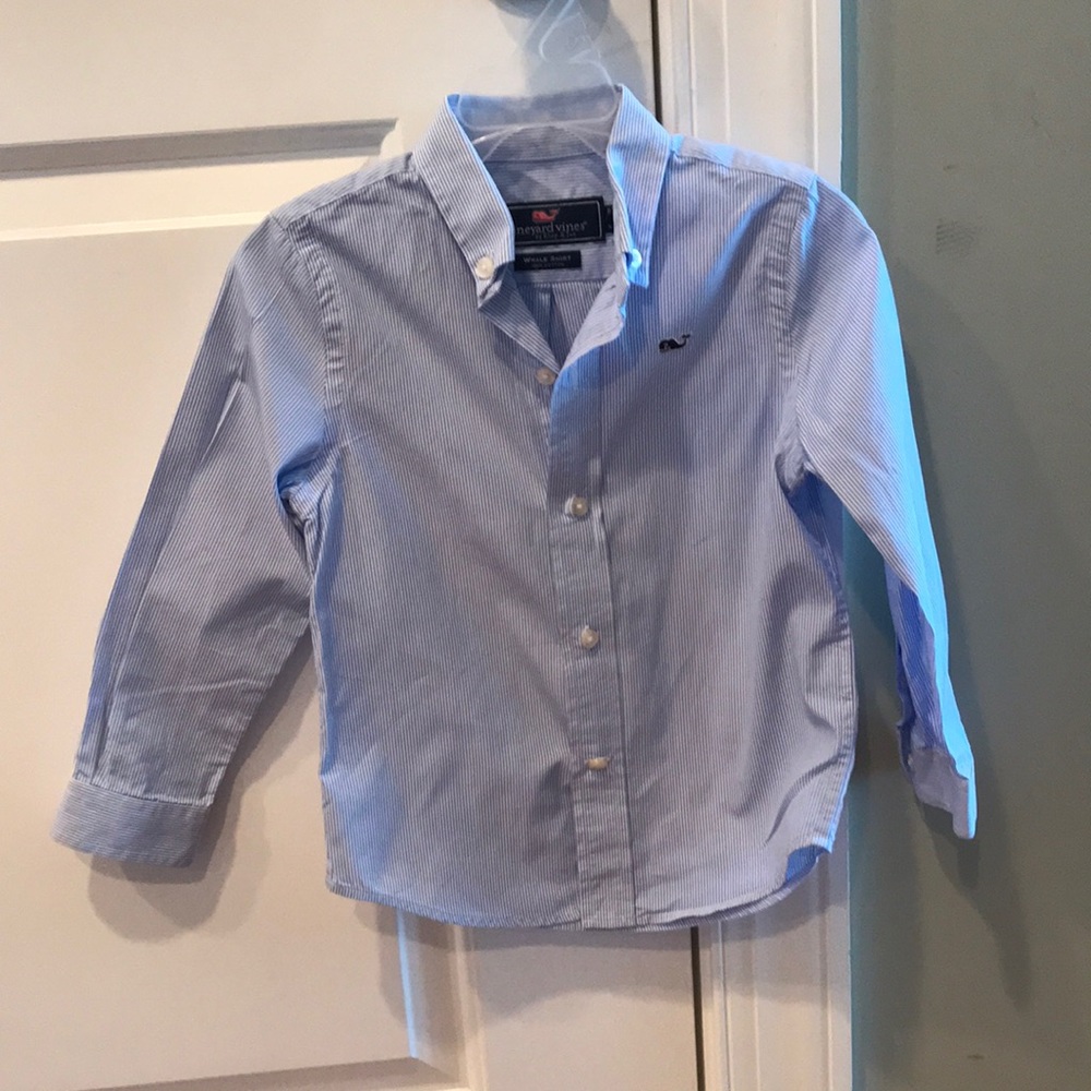 Boys Vineyard Vines Wale shirt pinstripe